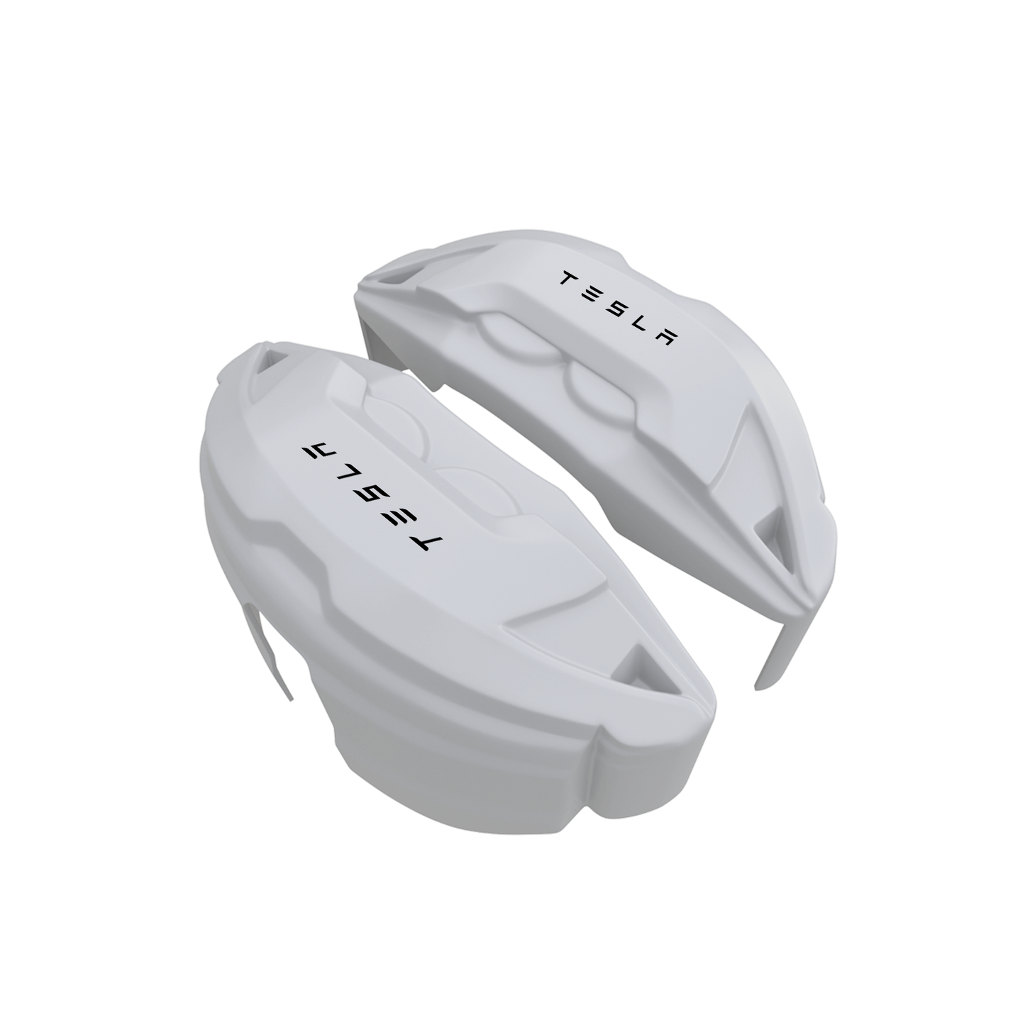 Tesla Caliper Covers – White Color – Custom Fit