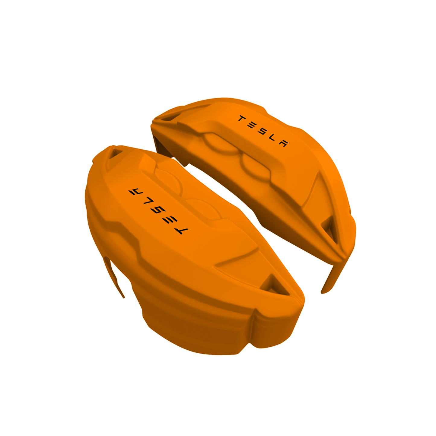 Tesla Caliper Covers – Orange Color – Custom Fit