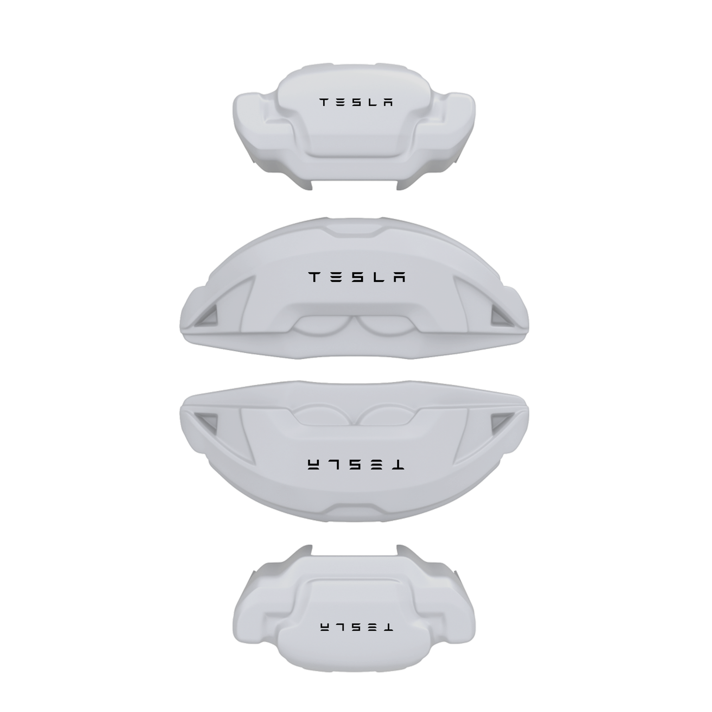 Tesla Caliper Covers – White Color – Custom Fit