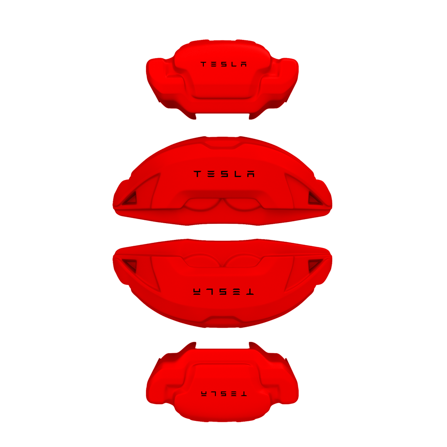 Tesla Caliper Covers – Red Color – Custom Fit