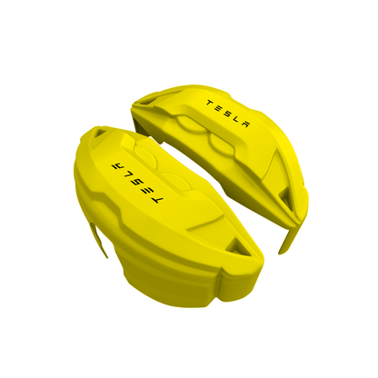 Tesla Caliper Covers – Yellow Color – Custom Fit
