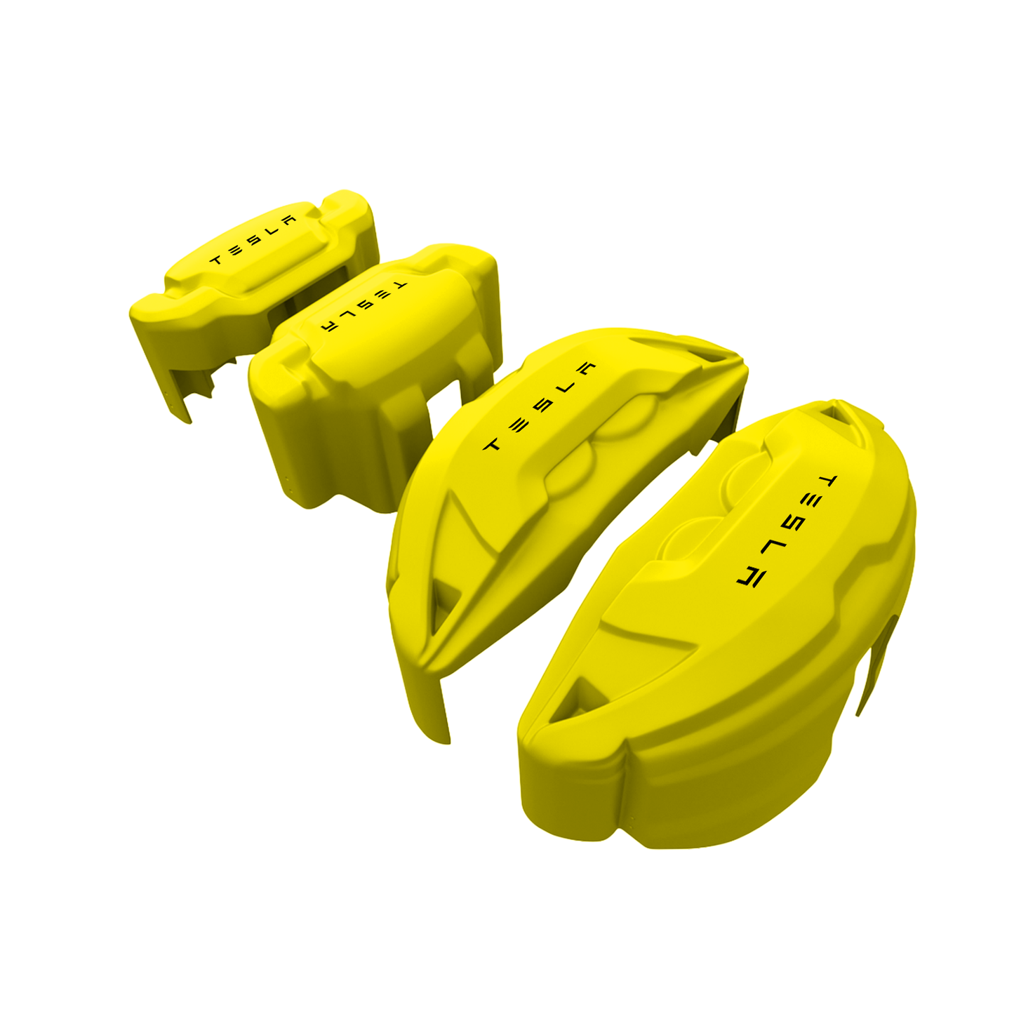 Tesla Caliper Covers – Yellow Color – Custom Fit