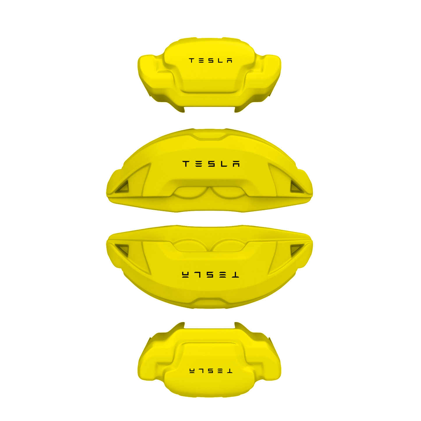 Tesla Caliper Covers – Yellow Color – Custom Fit