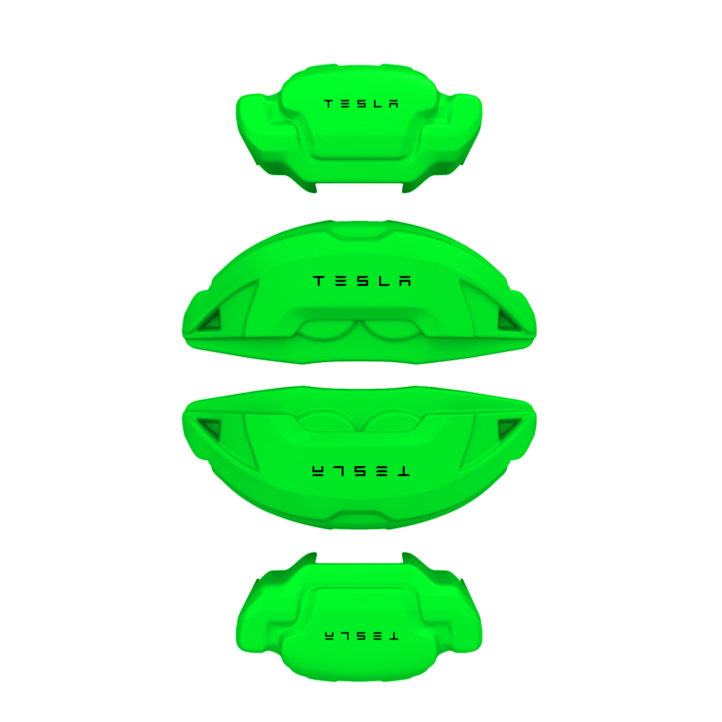 Tesla Caliper Covers – Green Color – Custom Fit