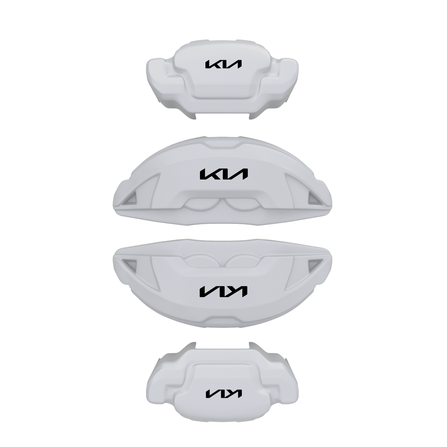 Kia Caliper Covers – White Color – Custom Fit