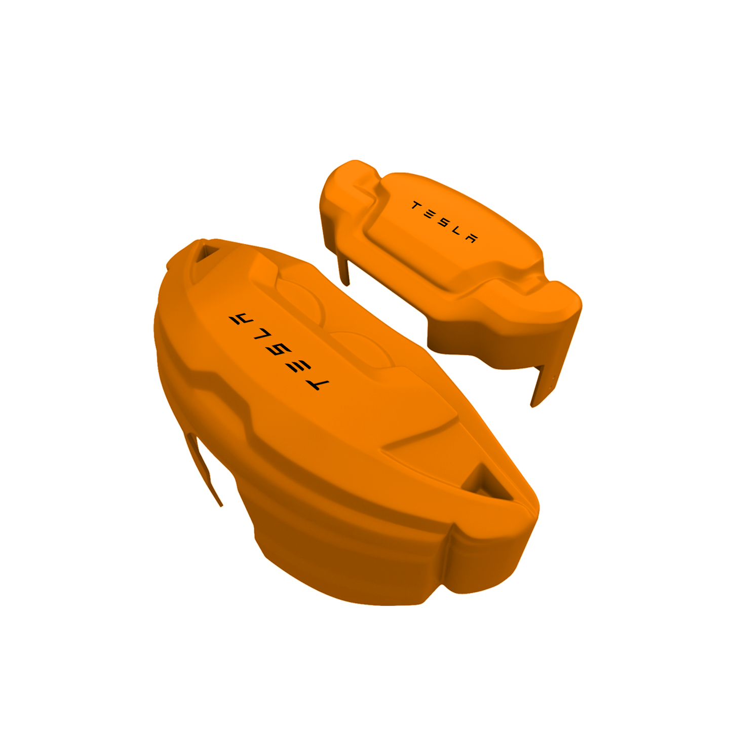 Tesla Caliper Covers – Orange Color – Custom Fit